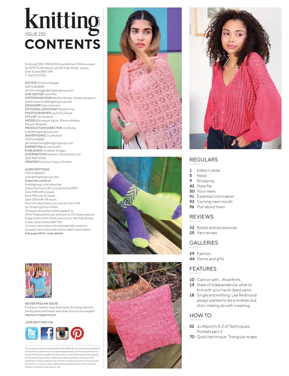 Knitting Preview Pages