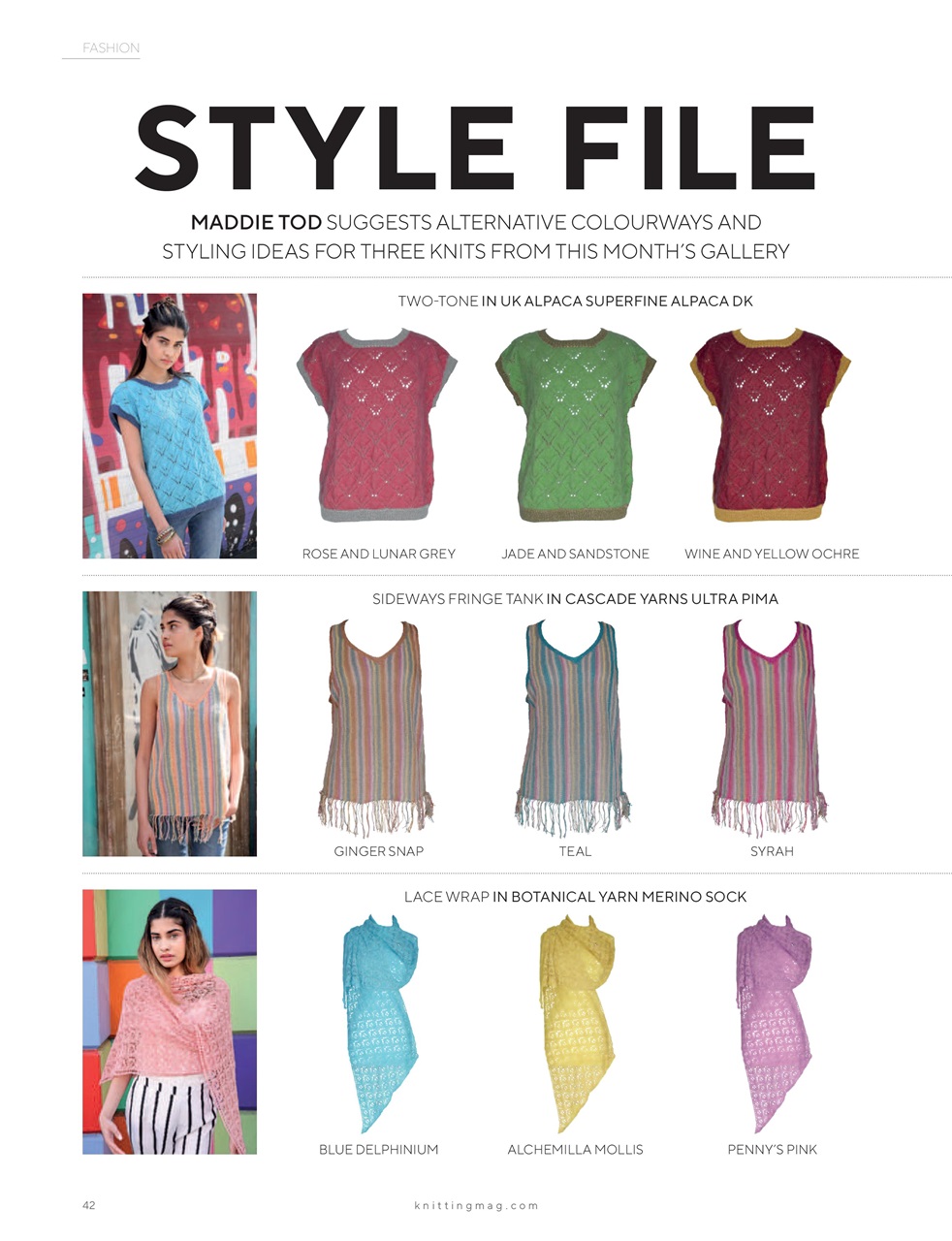 Knitting Preview Pages