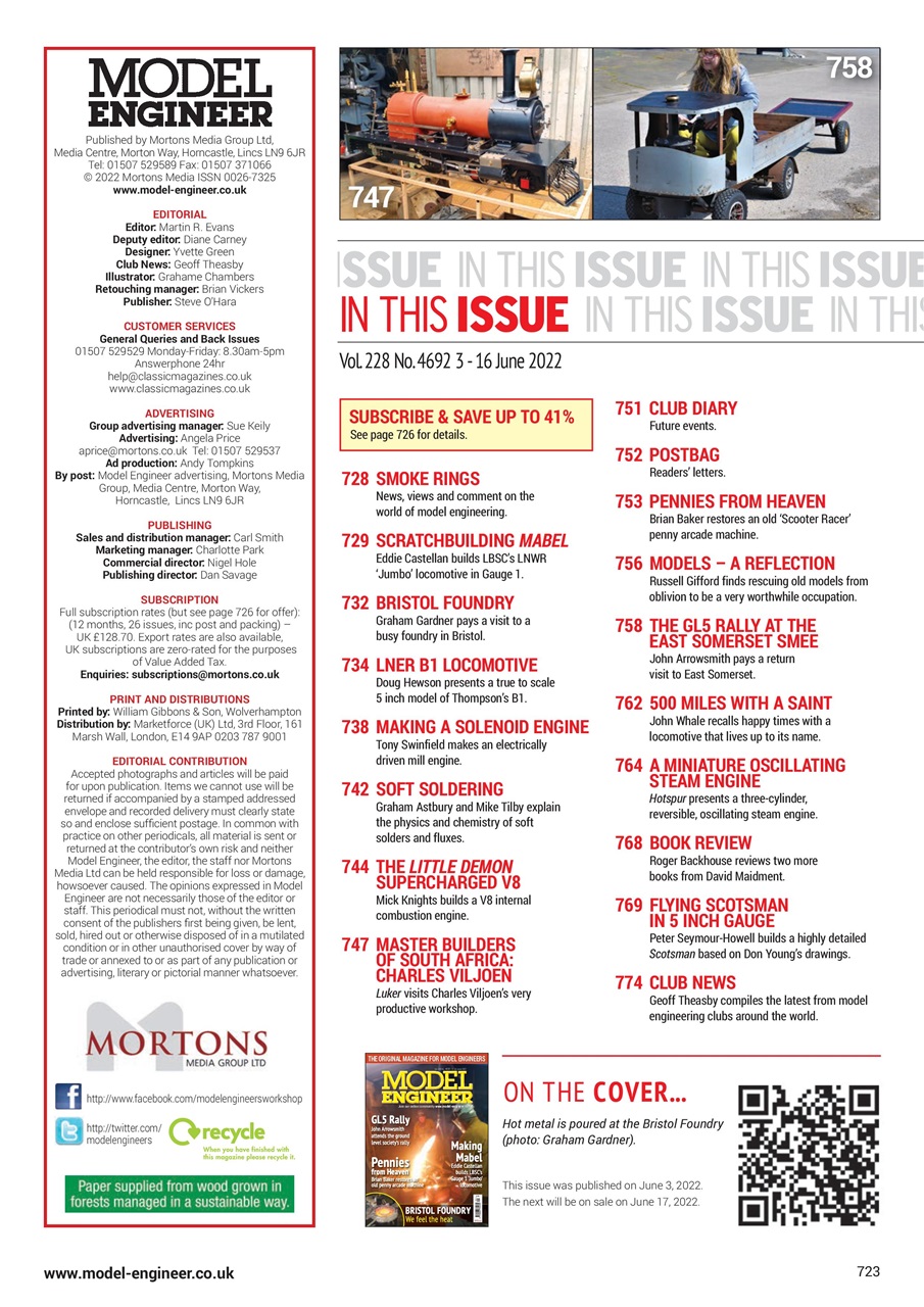 Model Engineer Preview Pages