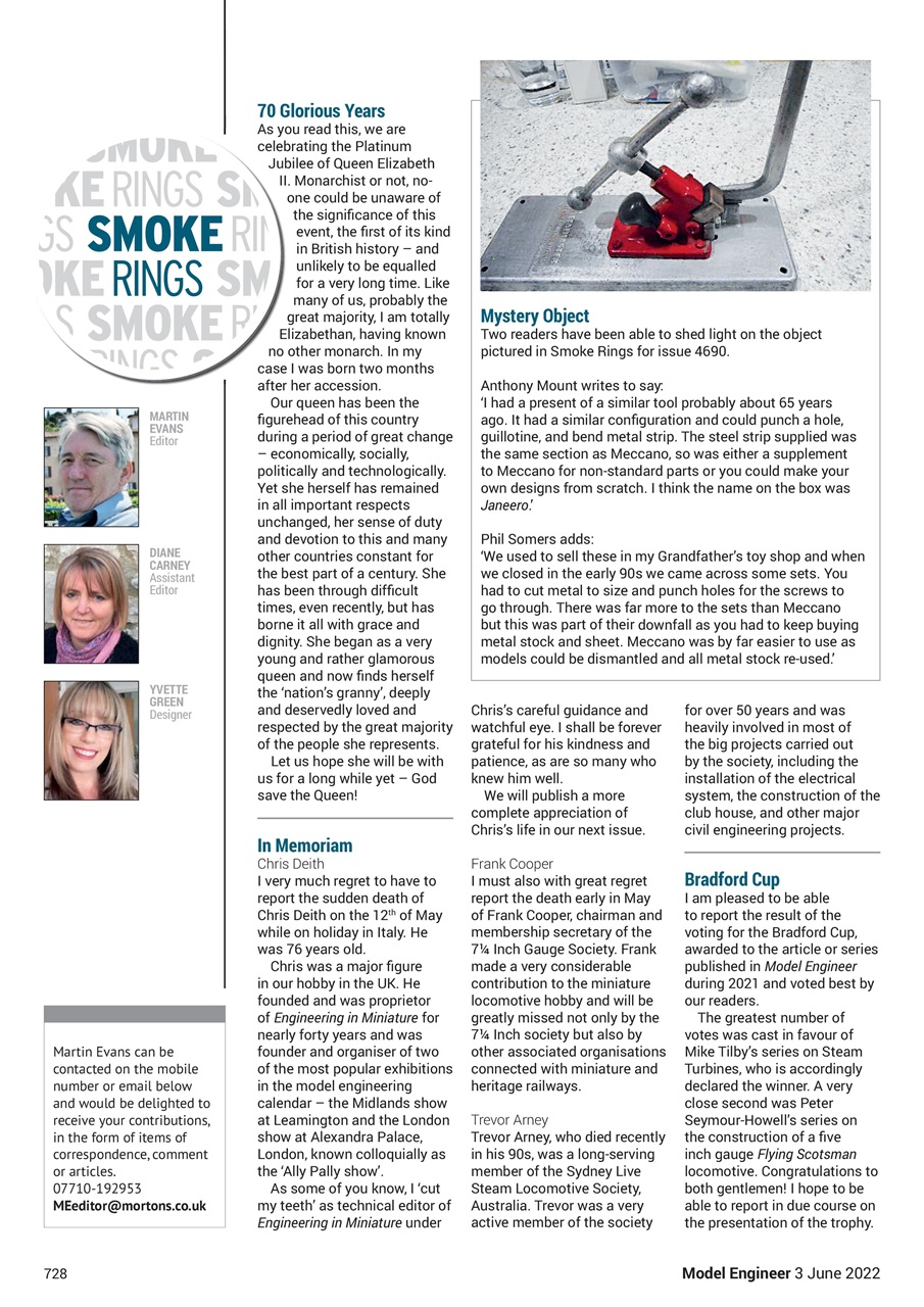 Model Engineer Preview Pages