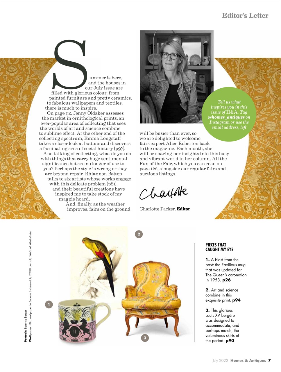Homes & Antiques Magazine Preview Pages