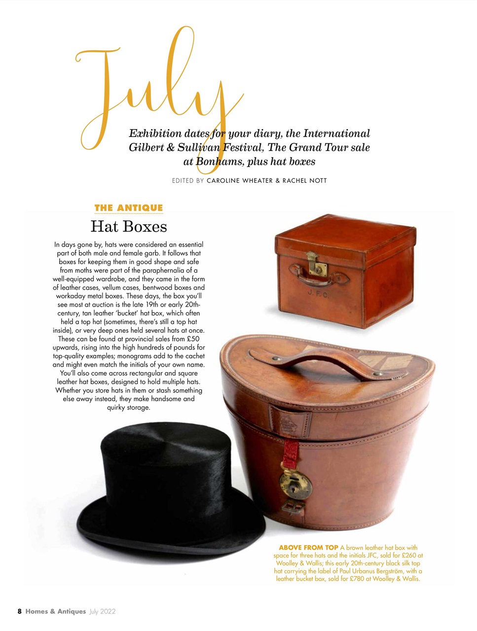 Homes & Antiques Magazine Preview Pages