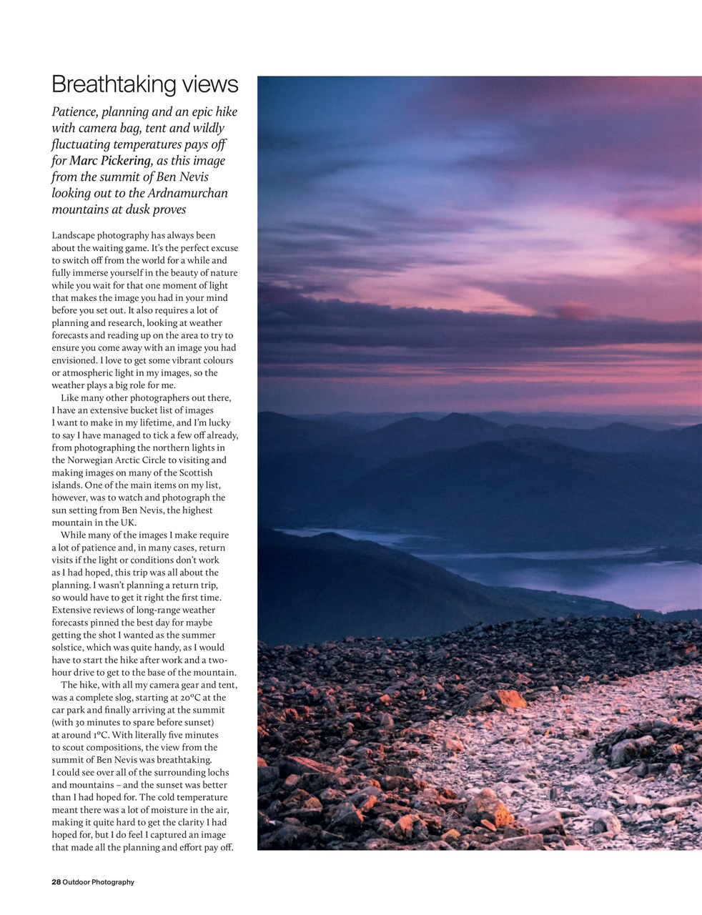 Outdoor Photography Preview Pages