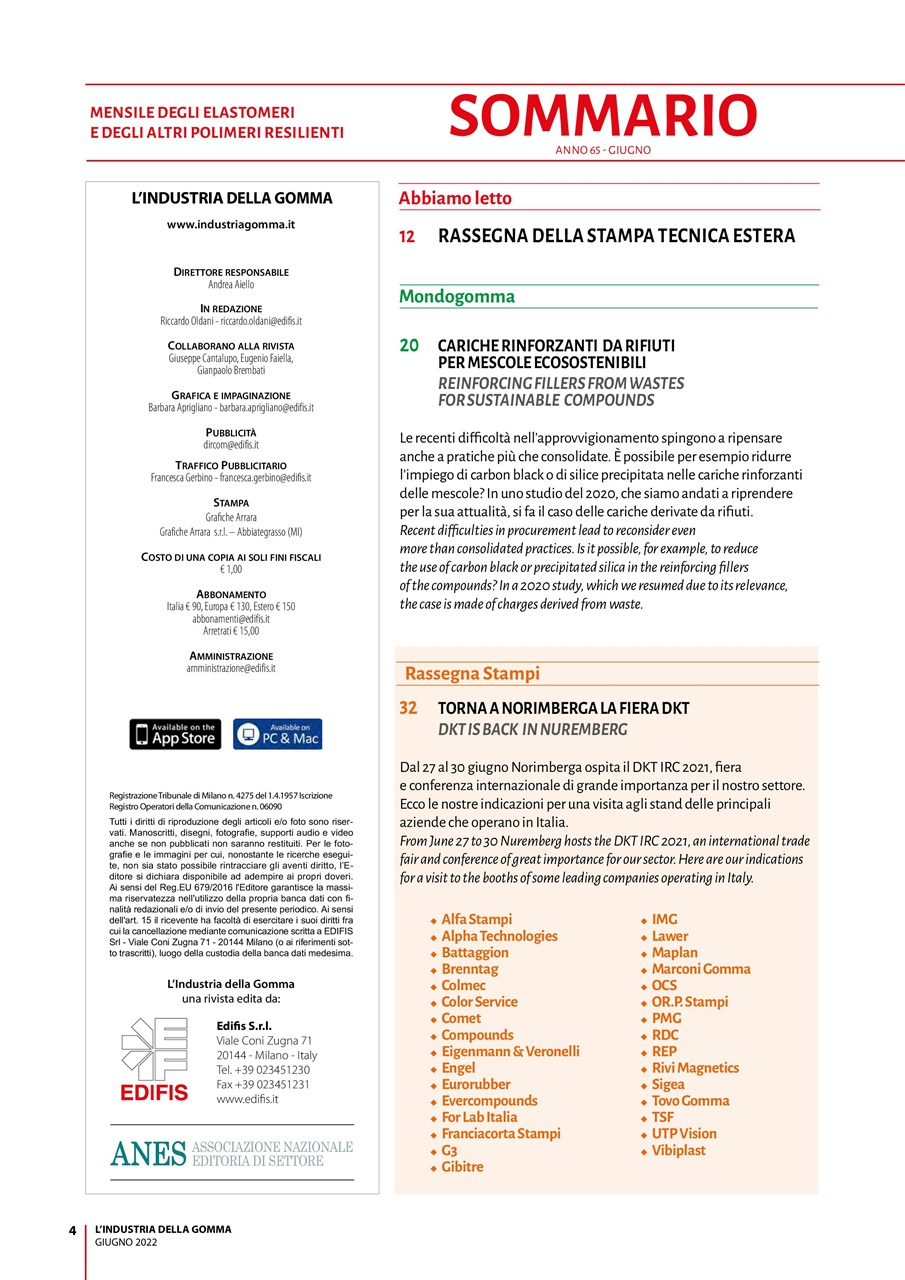 L’industria della Gomma Preview Pages