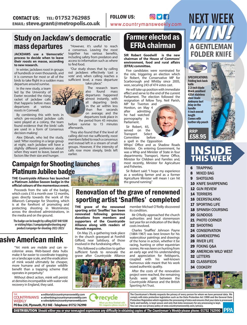 Countryman's Weekly Preview Pages