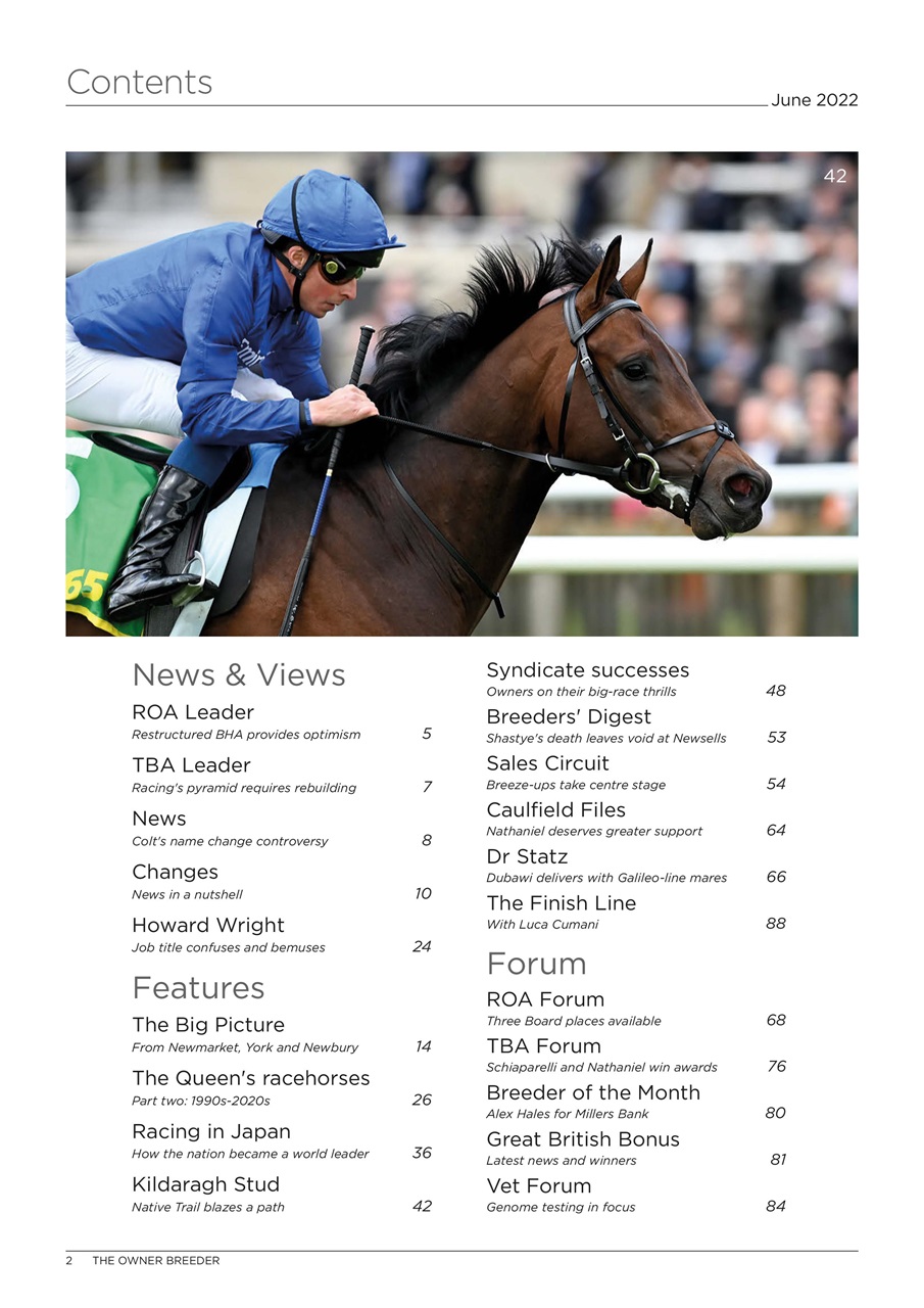 The Owner Breeder Preview Pages