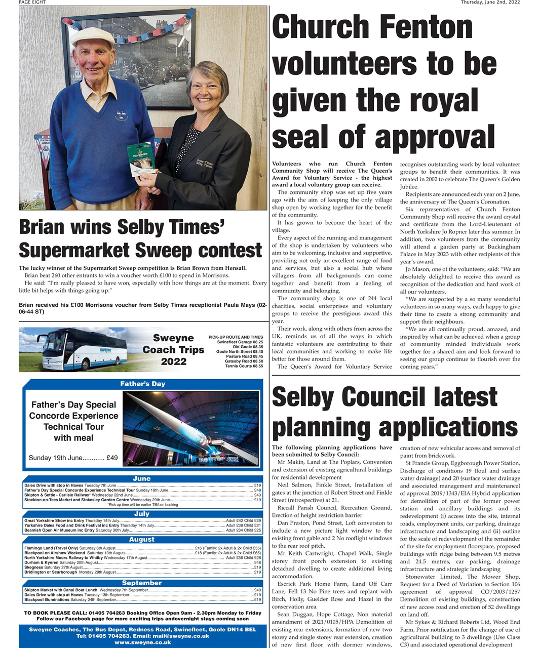Selby Times Preview Pages