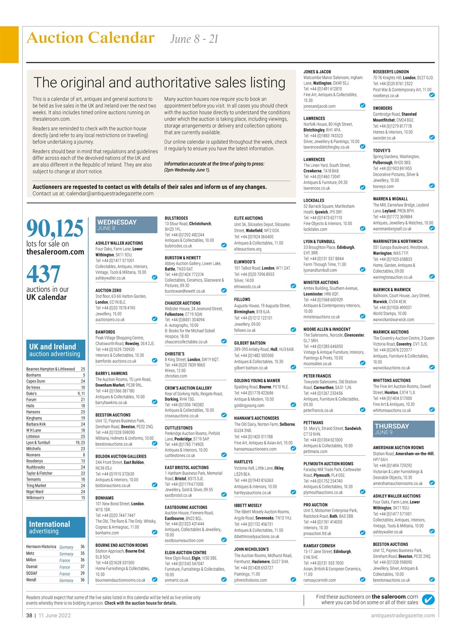 Antiques Trade Gazette Preview Pages