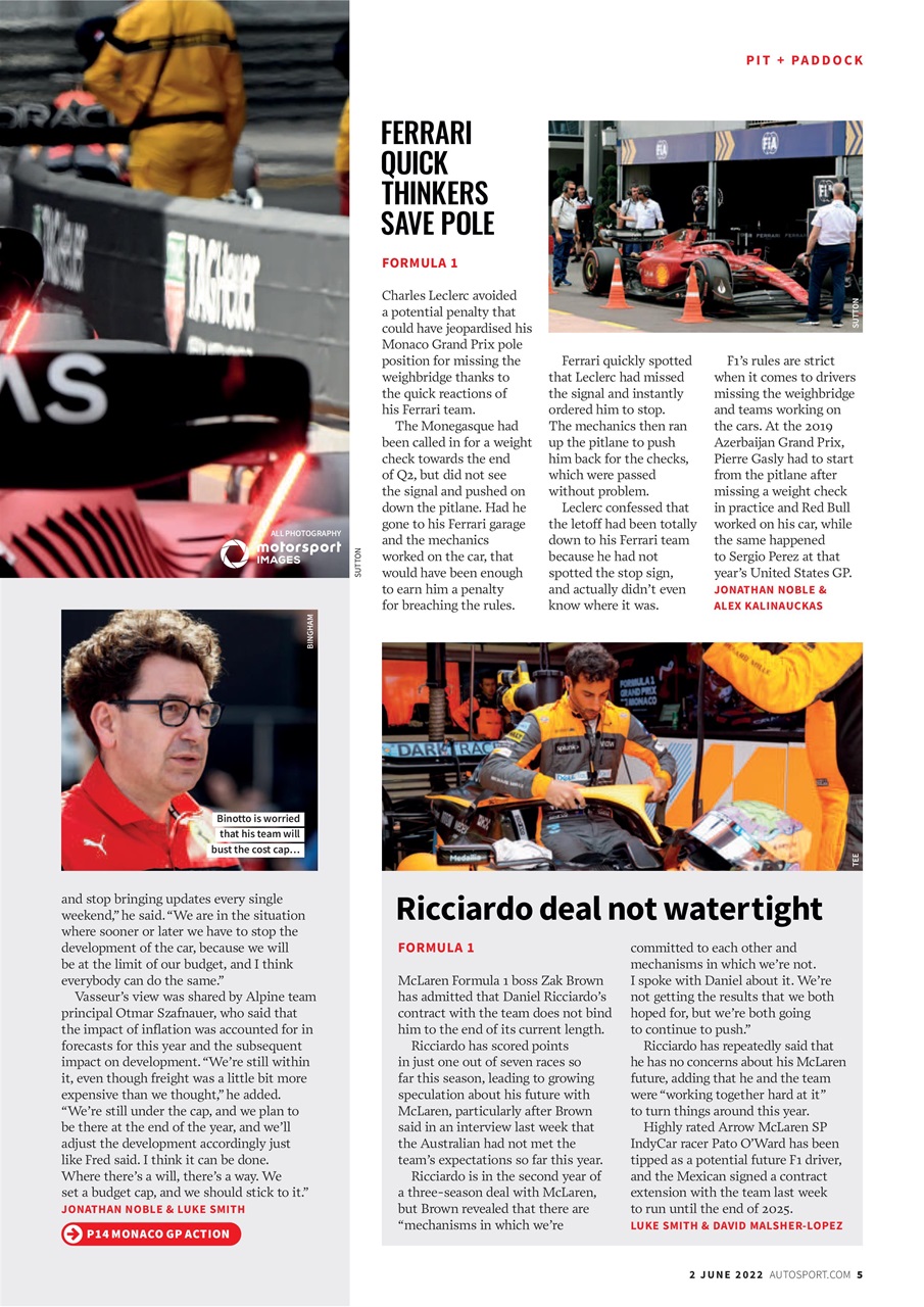 Autosport Preview Pages