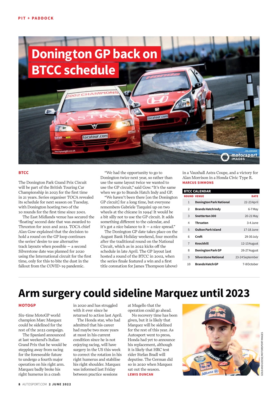Autosport Preview Pages