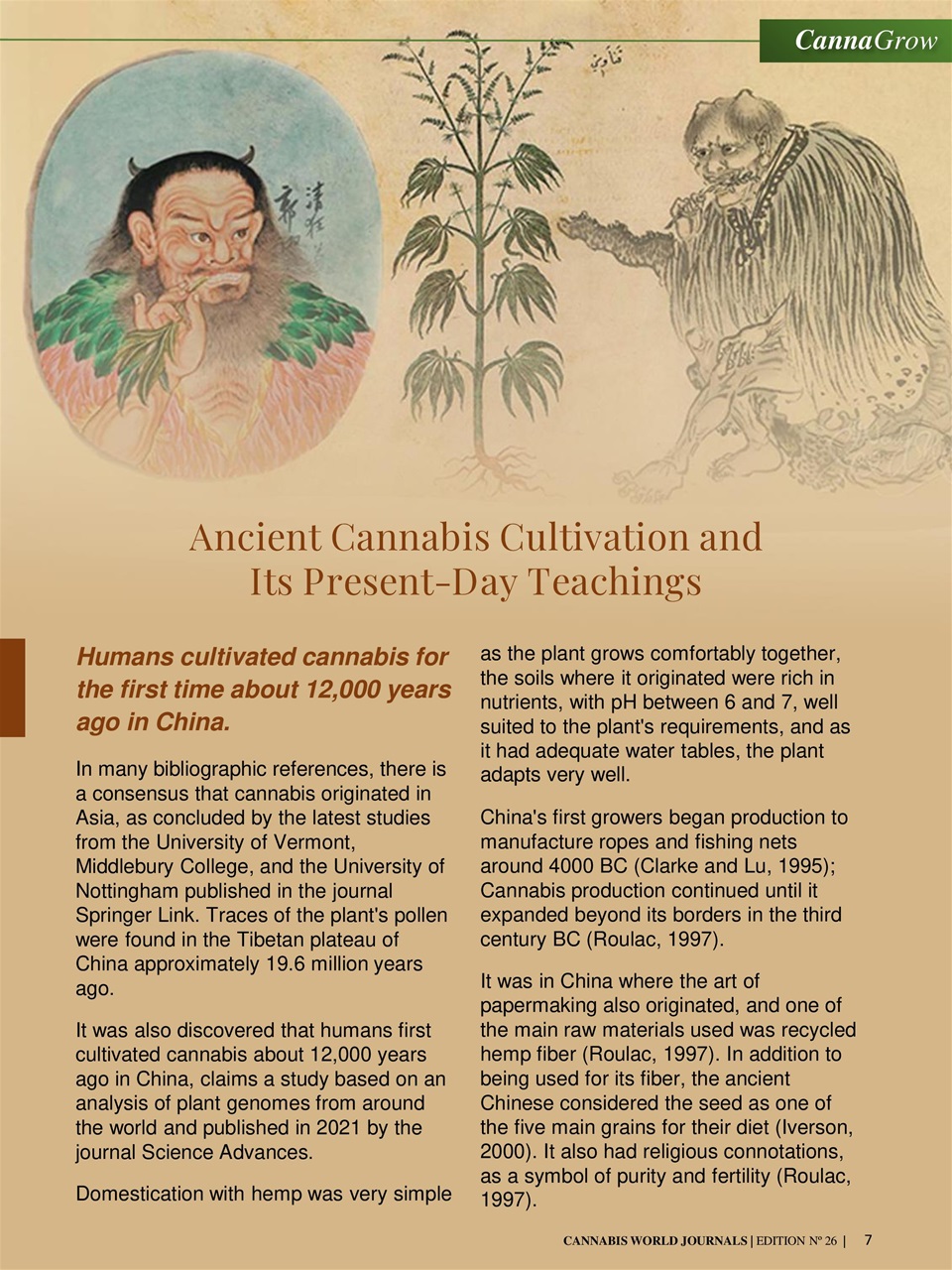 Cannabis World Journals Preview Pages