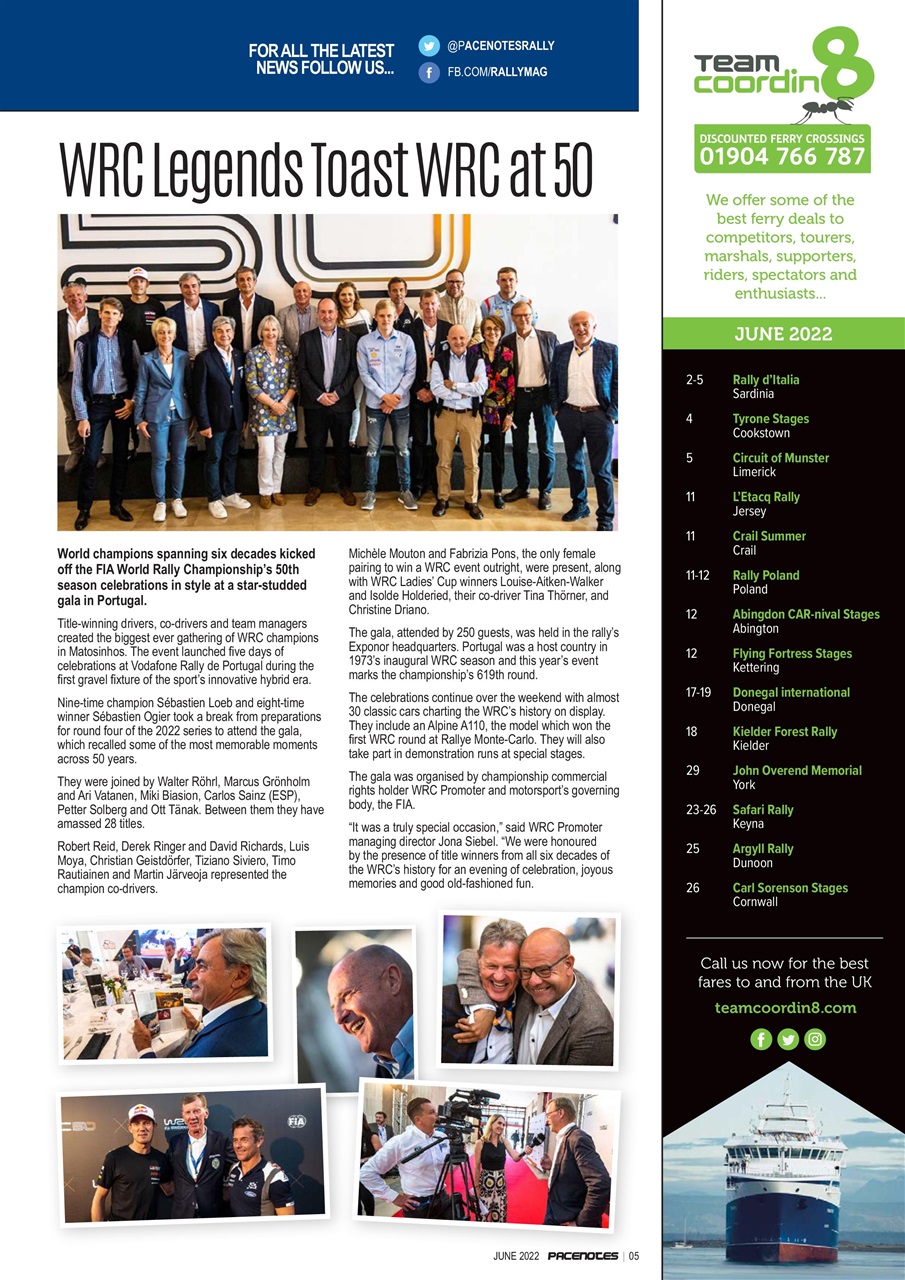 Pacenotes Rally magazine Preview Pages