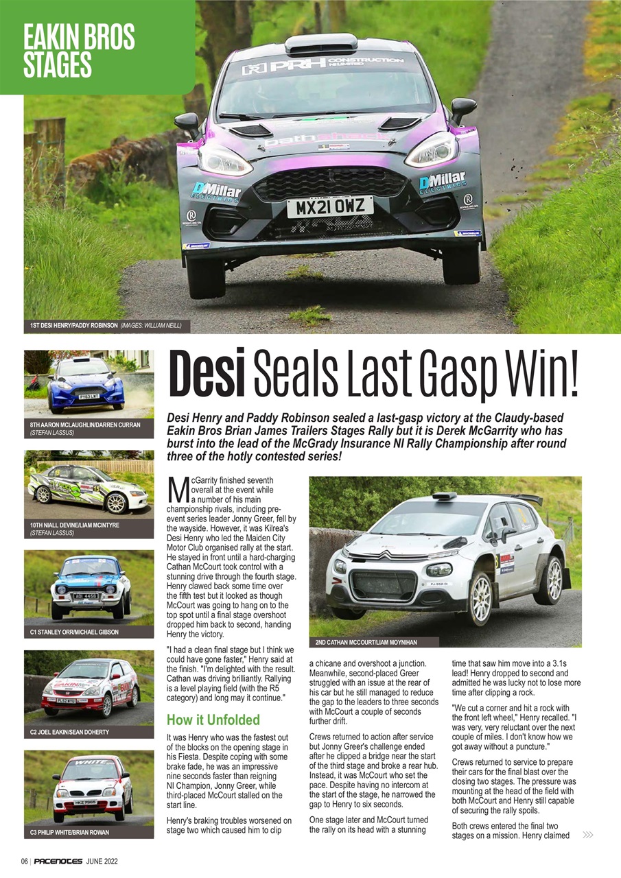 Pacenotes Rally magazine Preview Pages