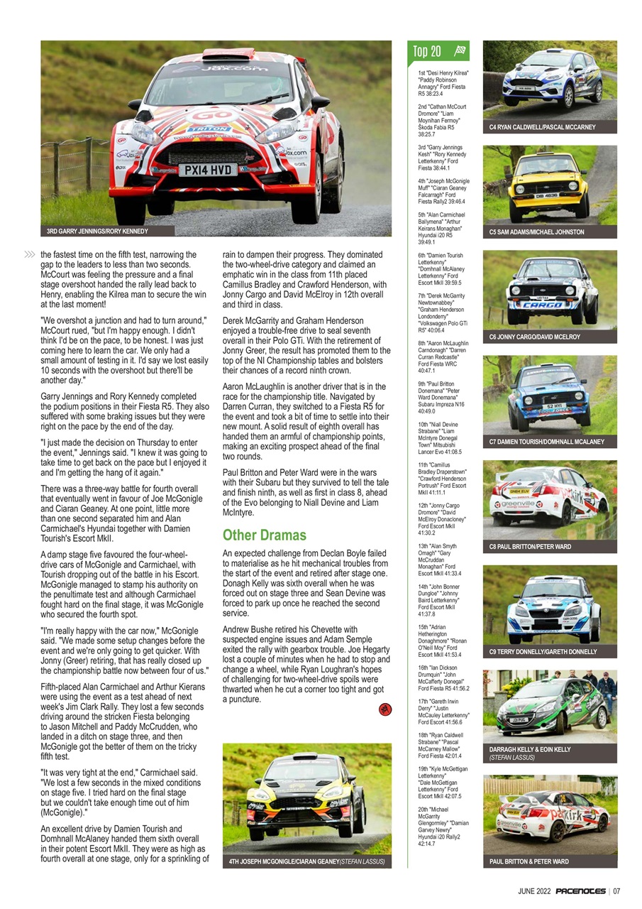 Pacenotes Rally magazine Preview Pages