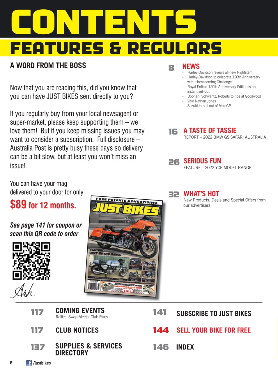 JUST BIKES Preview Pages