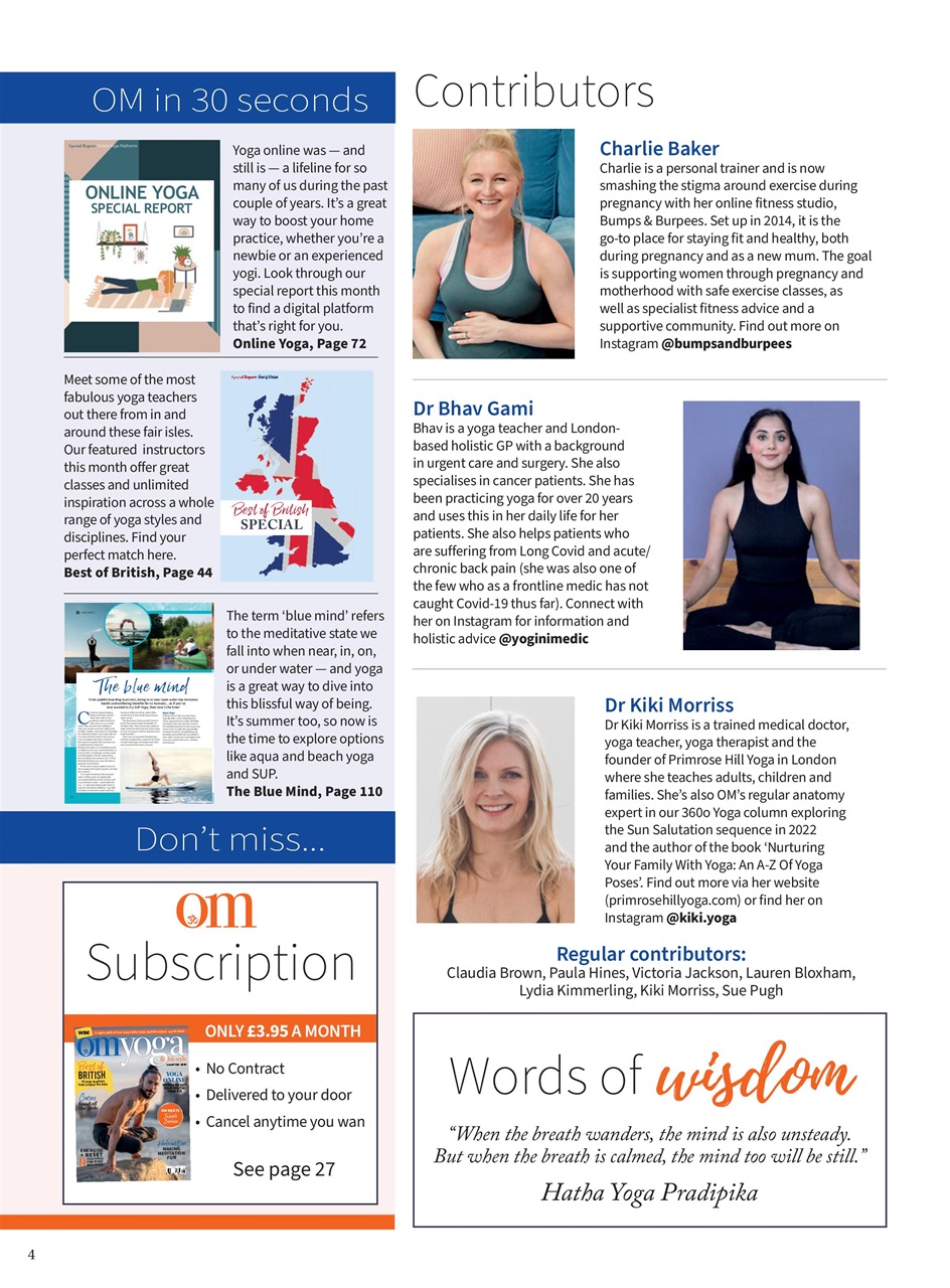 OM Yoga Magazine Preview Pages