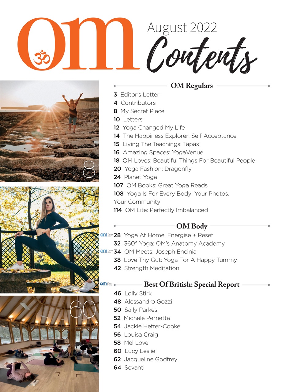 OM Yoga Magazine Preview Pages