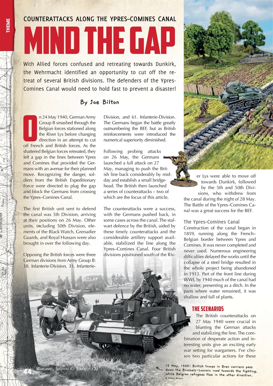 Wargames, Soldiers & Strategy Preview Pages