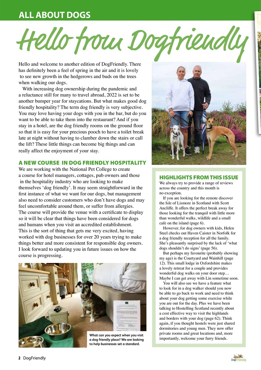 Dog Friendly Preview Pages