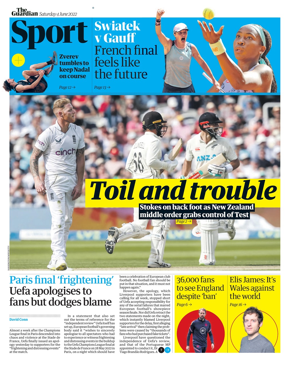 The Guardian Newspaper Preview Pages