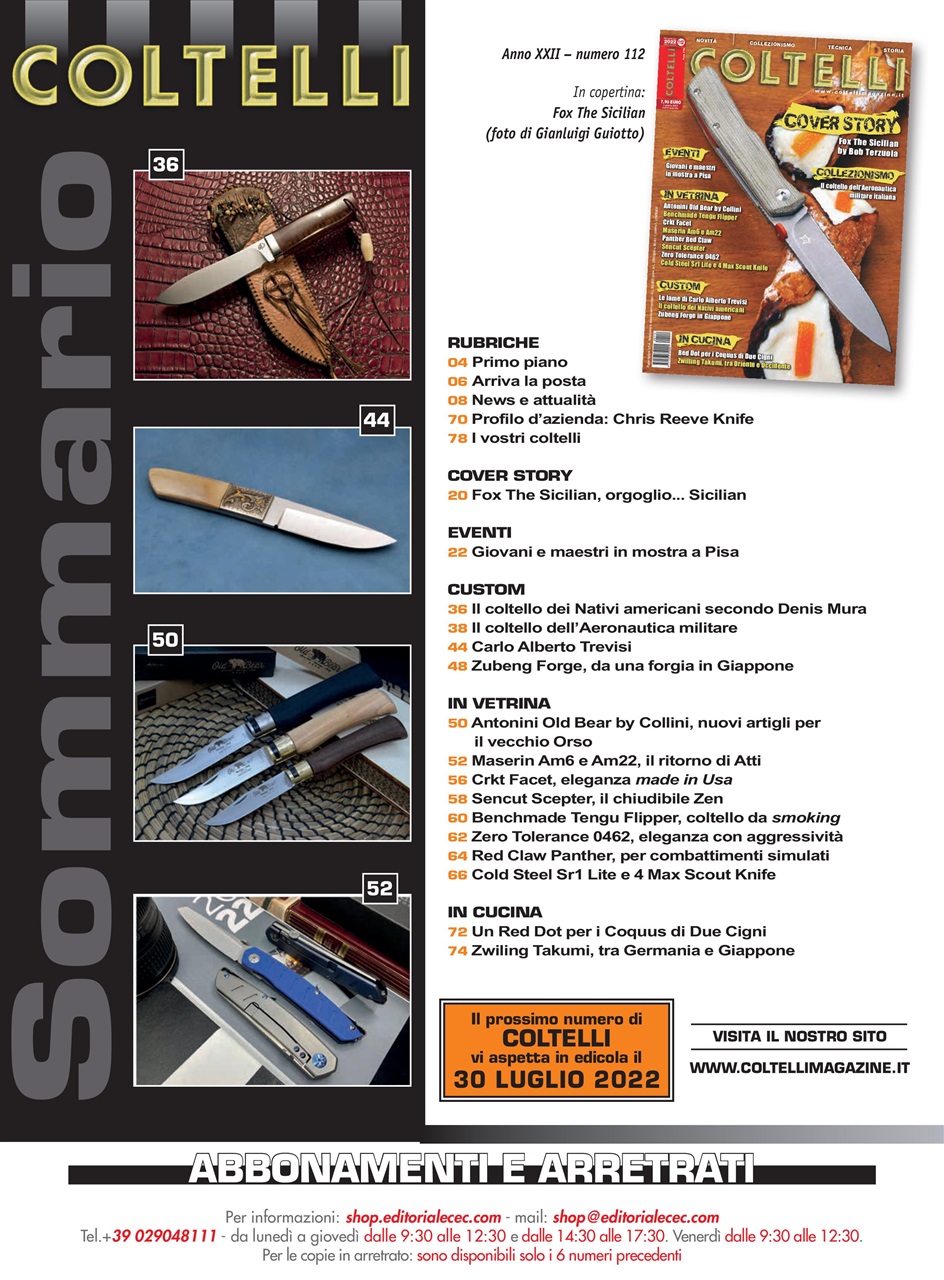 COLTELLI Preview Pages