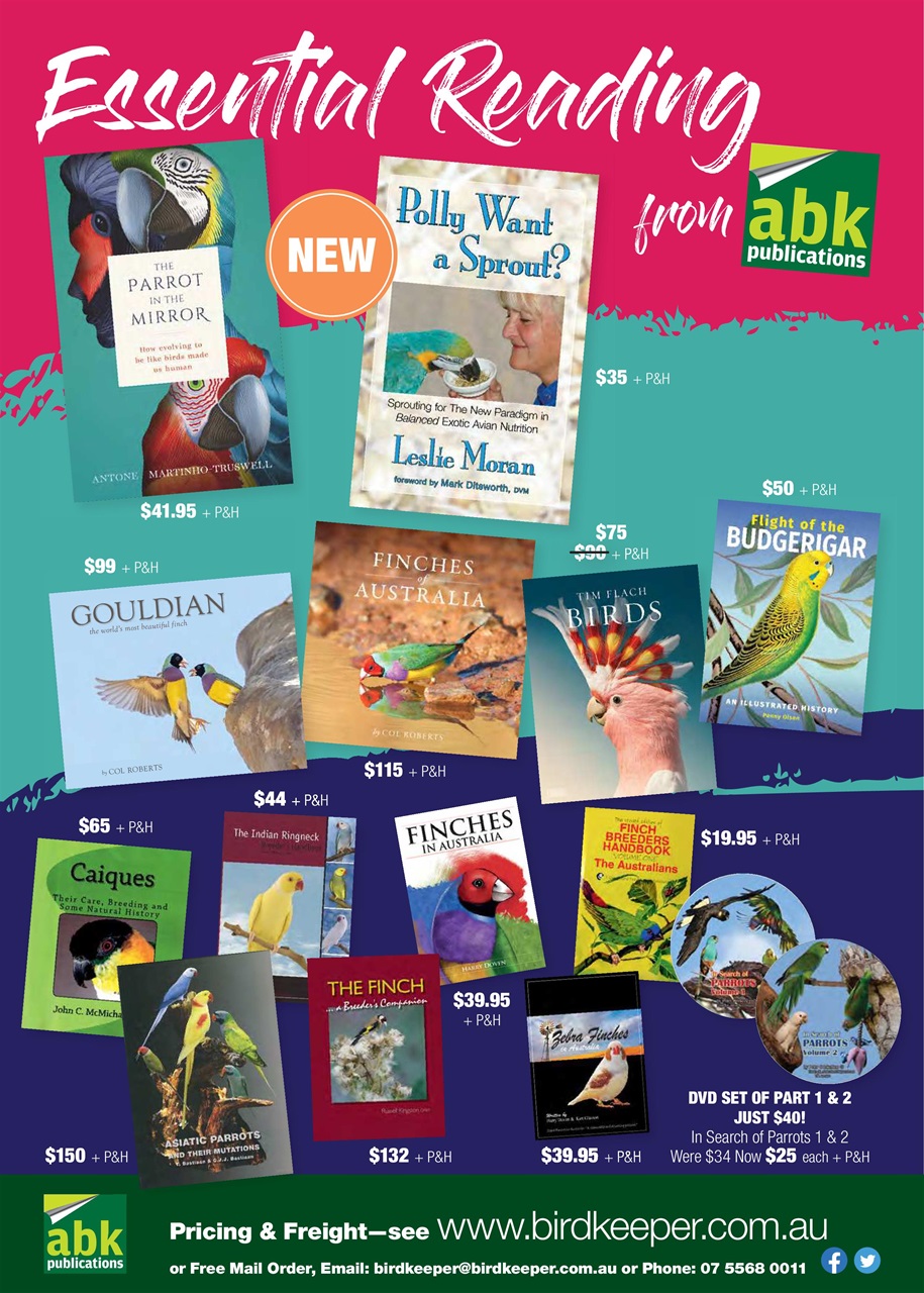 Australian Birdkeeper Magazine Preview Pages