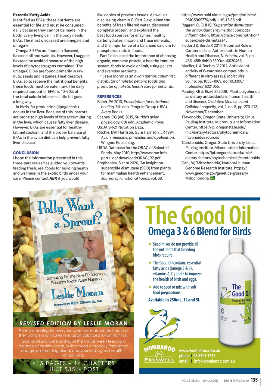 Australian Birdkeeper Magazine Preview Pages