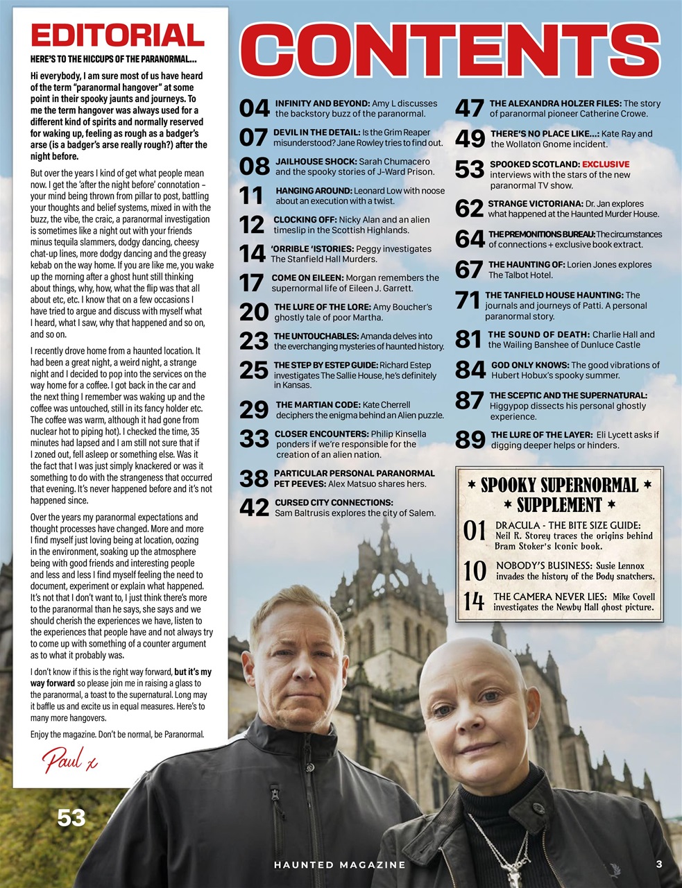 Haunted Magazine Preview Pages