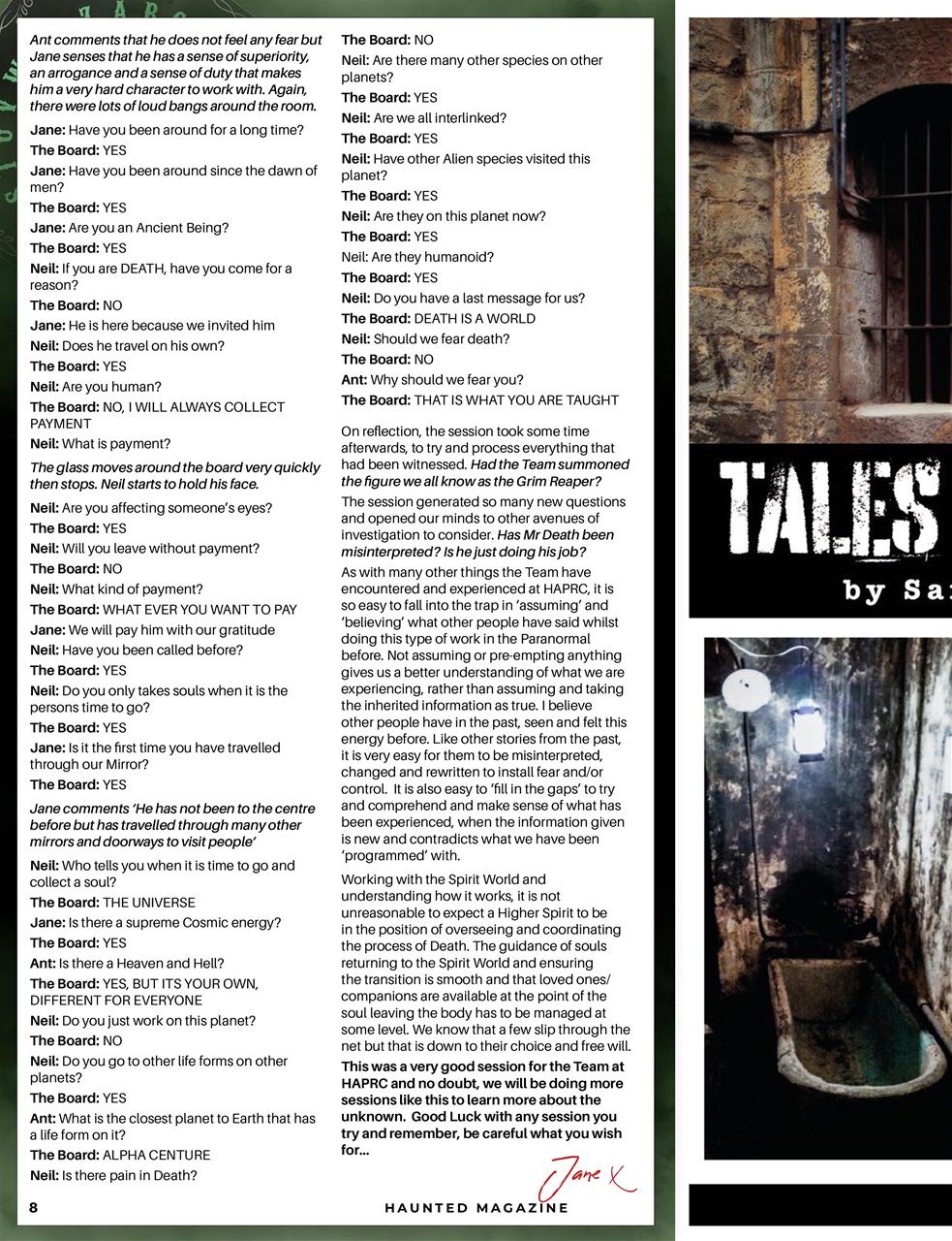 Haunted Magazine Preview Pages