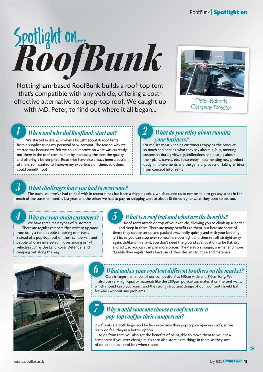 Campervan Preview Pages