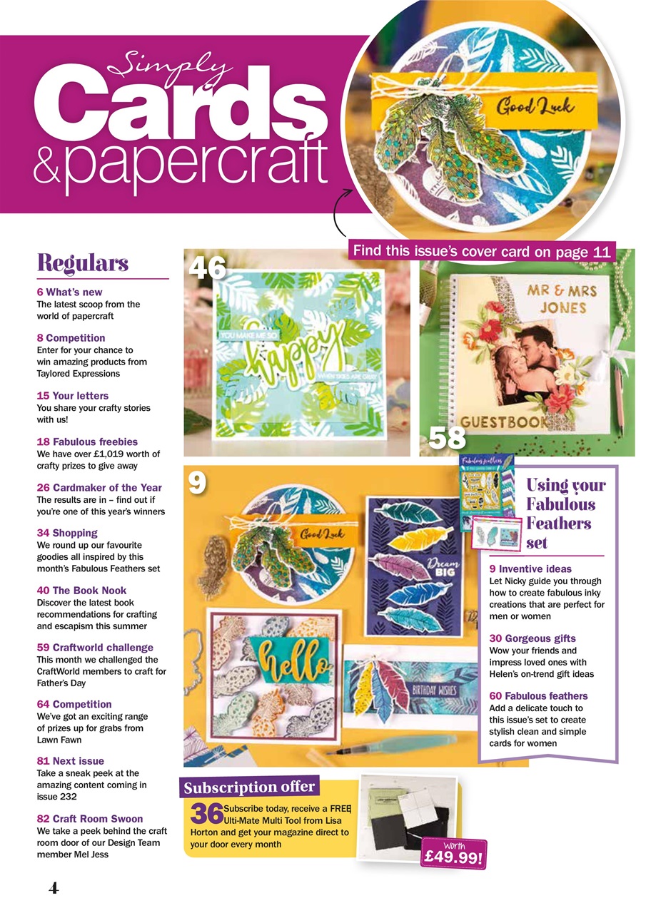 Simply Cards & Papercraft Preview Pages