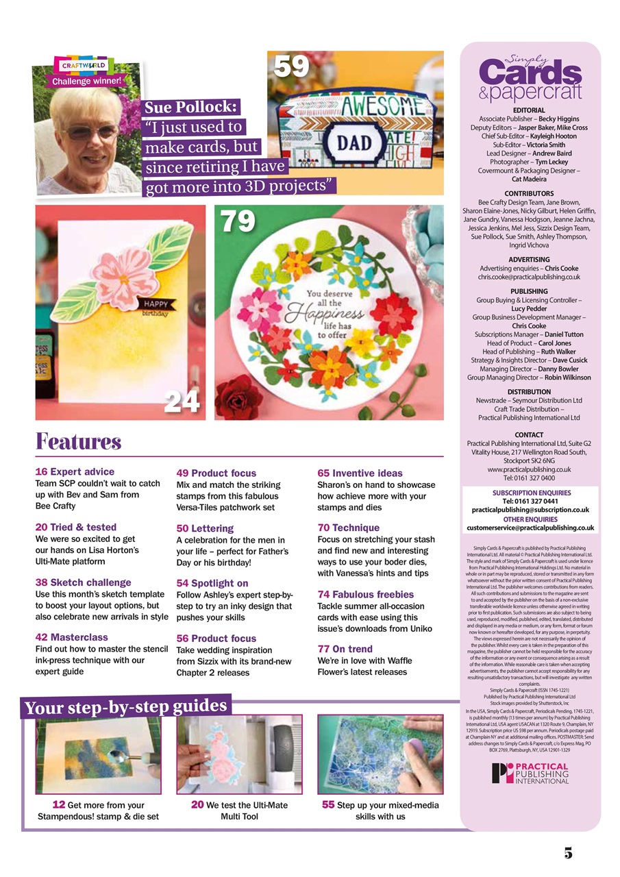 Simply Cards & Papercraft Preview Pages