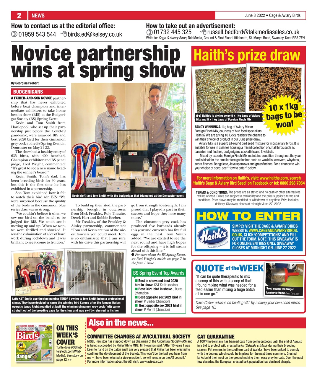 Cage & Aviary Birds Preview Pages