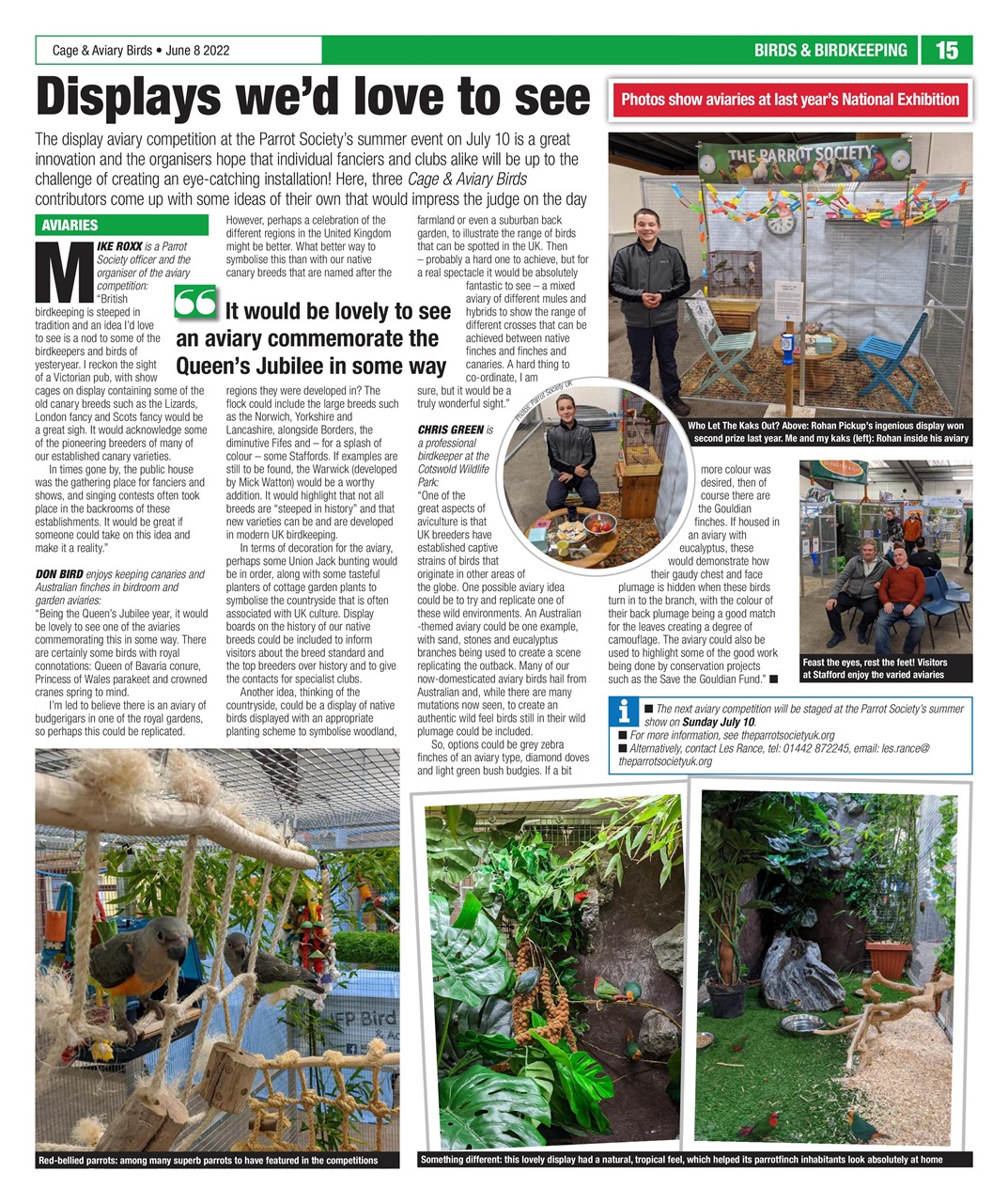 Cage & Aviary Birds Preview Pages