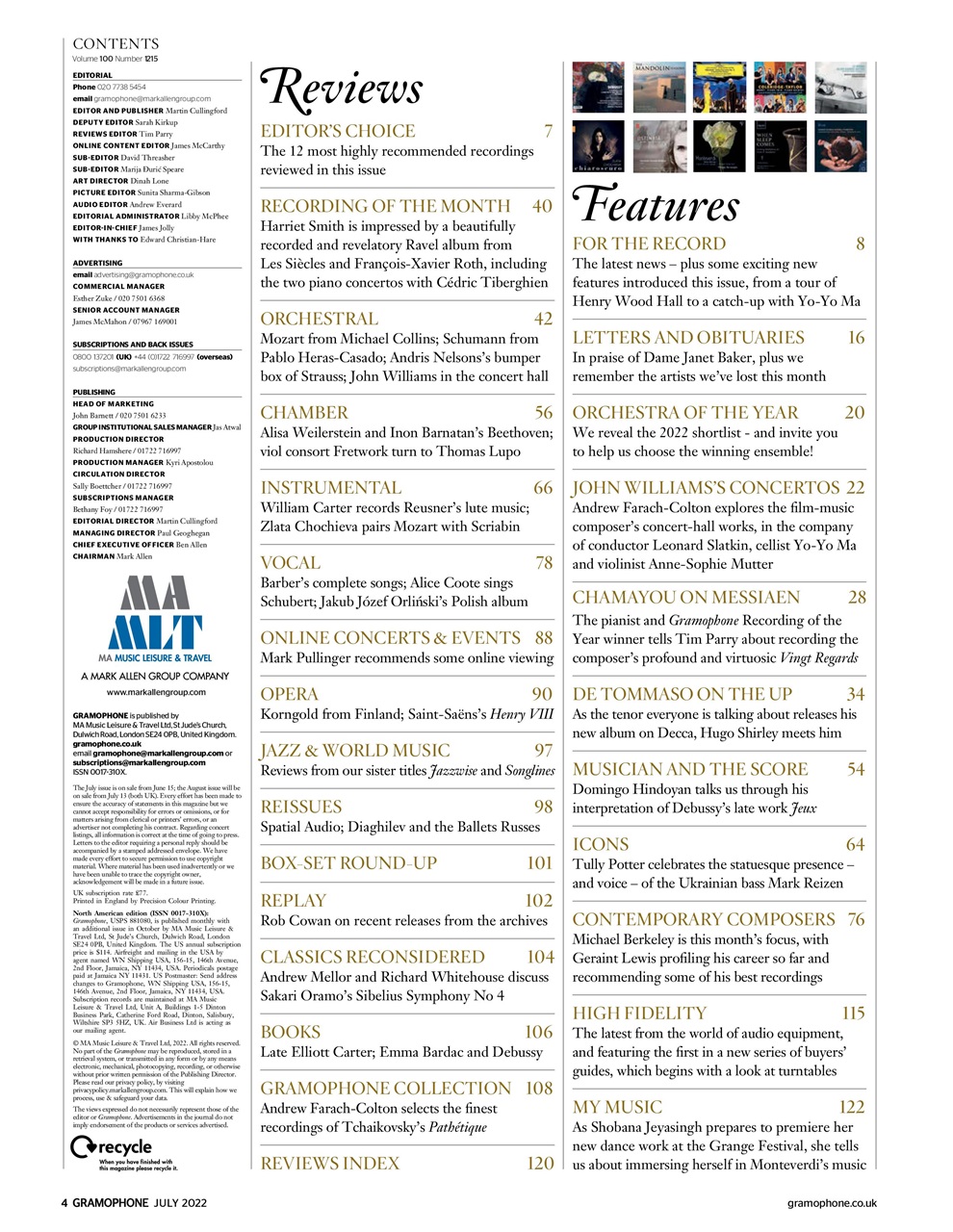 Gramophone Preview Pages