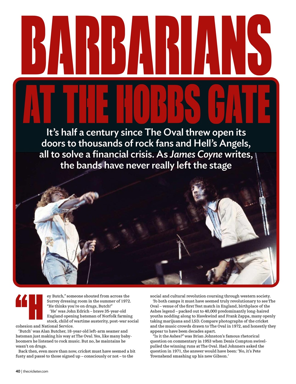 The Cricketer Magazine Preview Pages