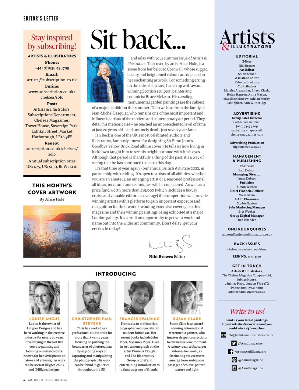 Artists & Illustrators Preview Pages