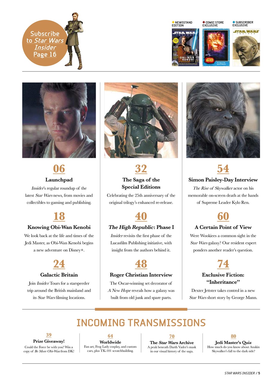 Star Wars Insider Preview Pages