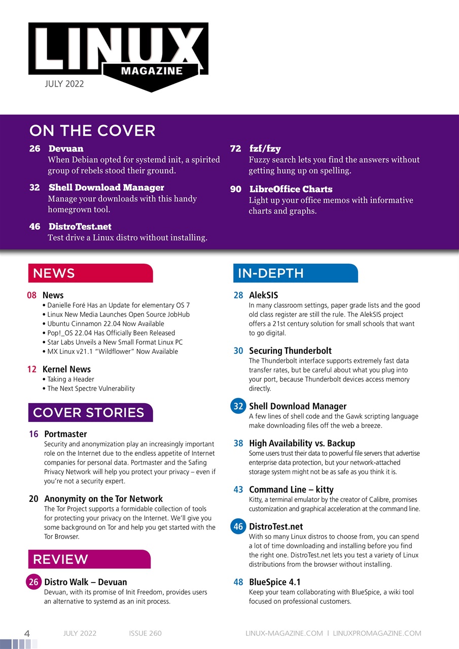 Linux Magazine Preview Pages