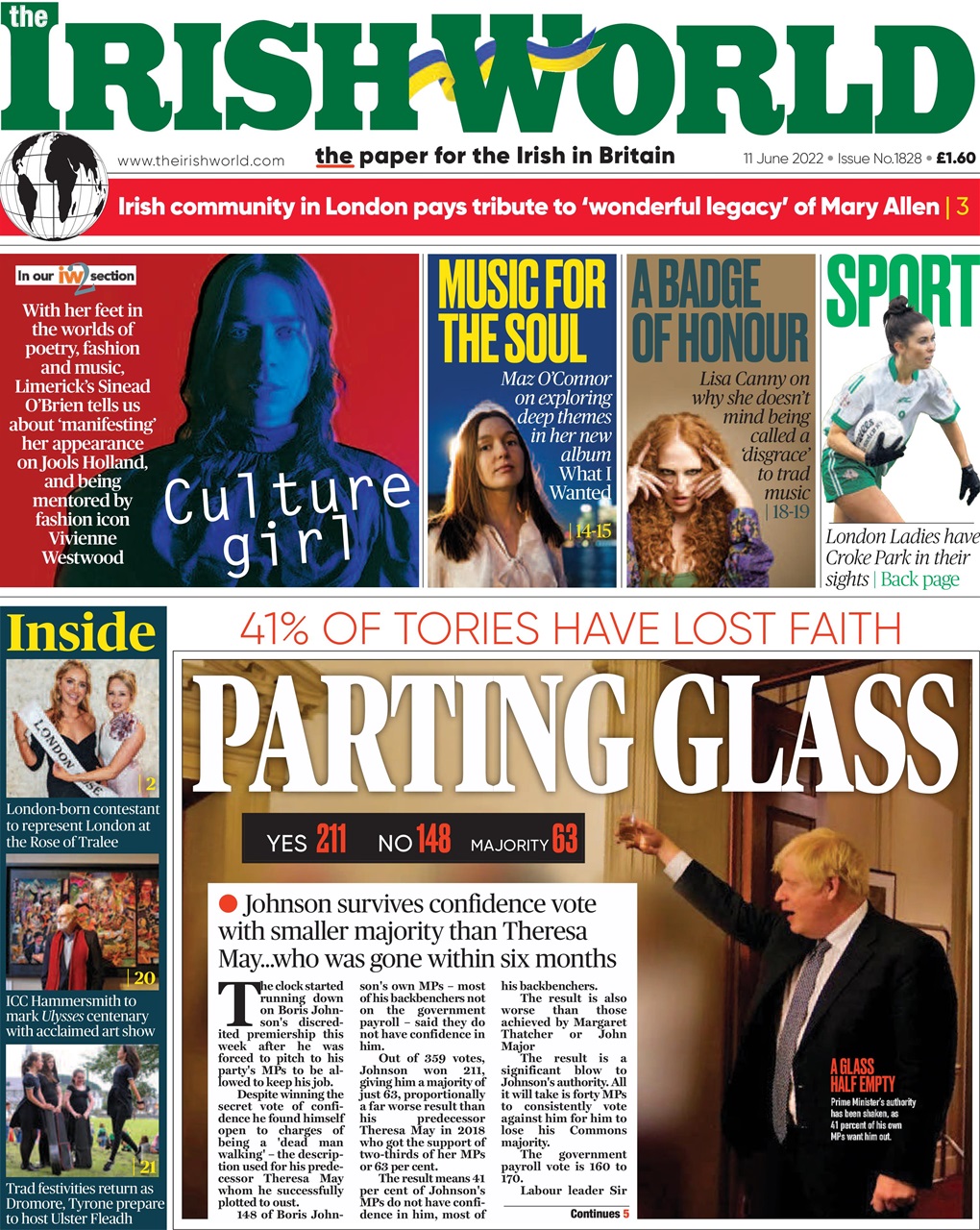 Irish World Preview Pages