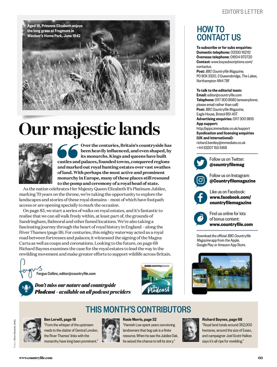 BBC Countryfile Magazine Preview Pages