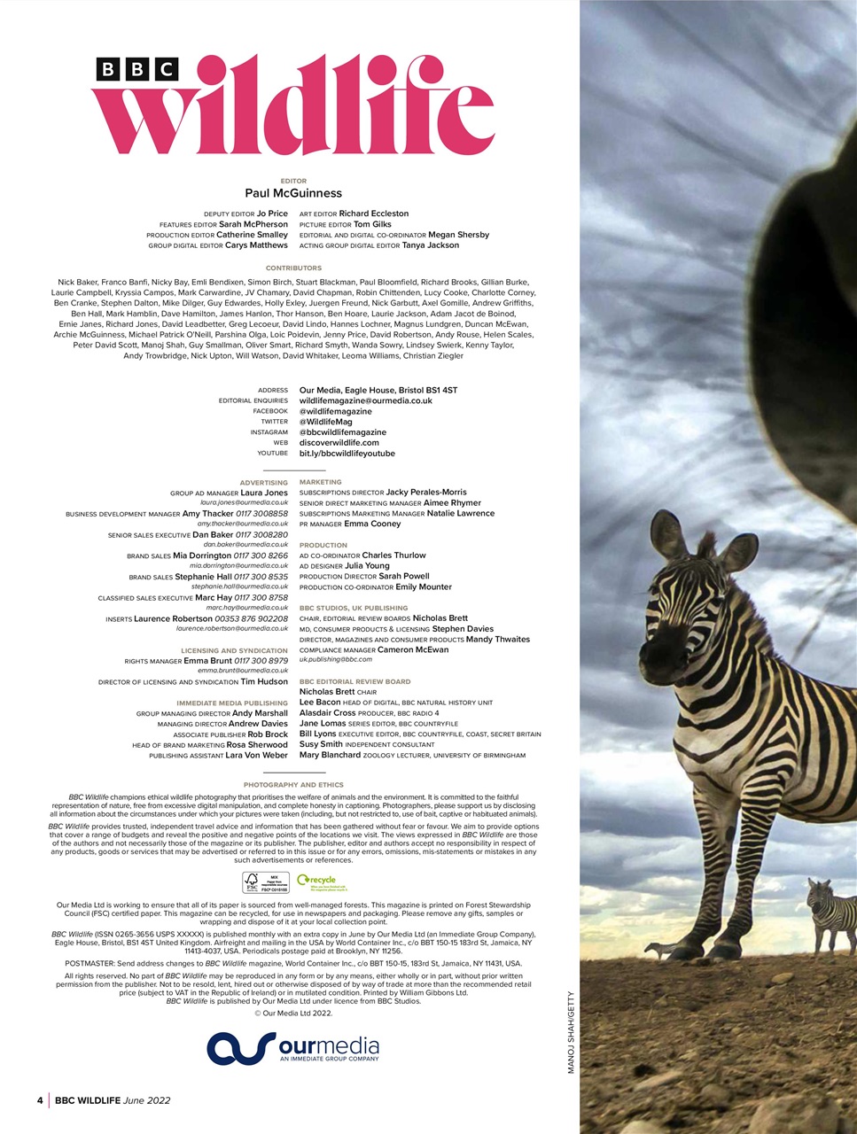 BBC Wildlife Magazine Preview Pages