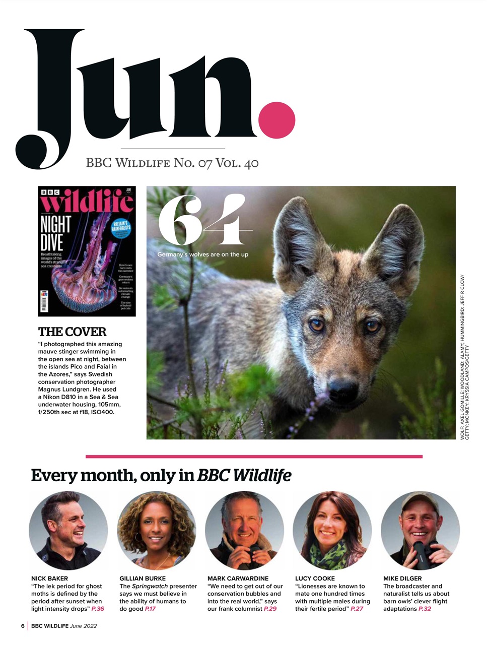 BBC Wildlife Magazine Preview Pages