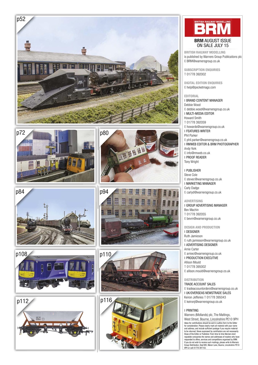 British Railway Modelling (BRM) Preview Pages
