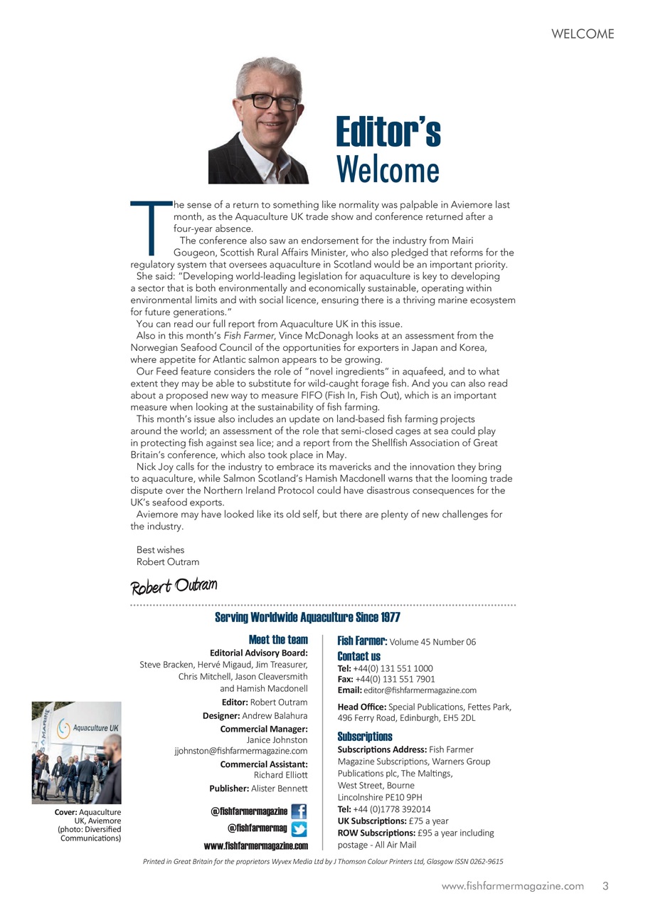 Fish Farmer Magazine Preview Pages