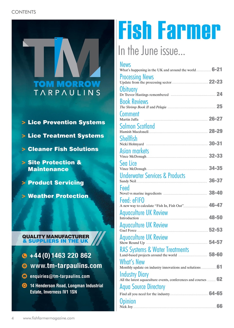 Fish Farmer Magazine Preview Pages