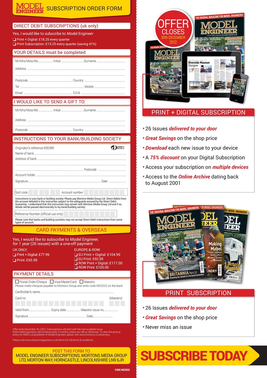 Model Engineer Preview Pages