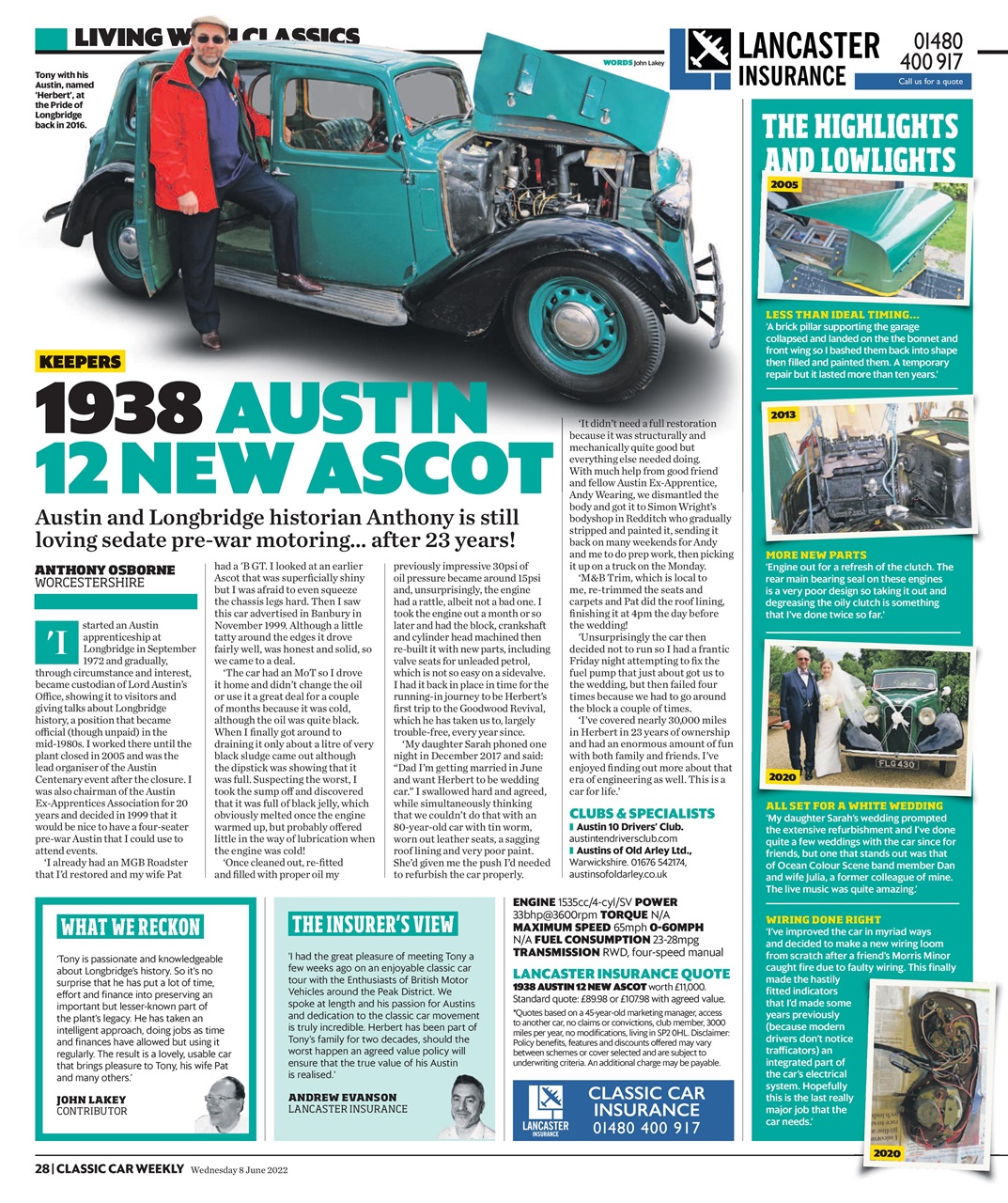 Classic Car Weekly Preview Pages