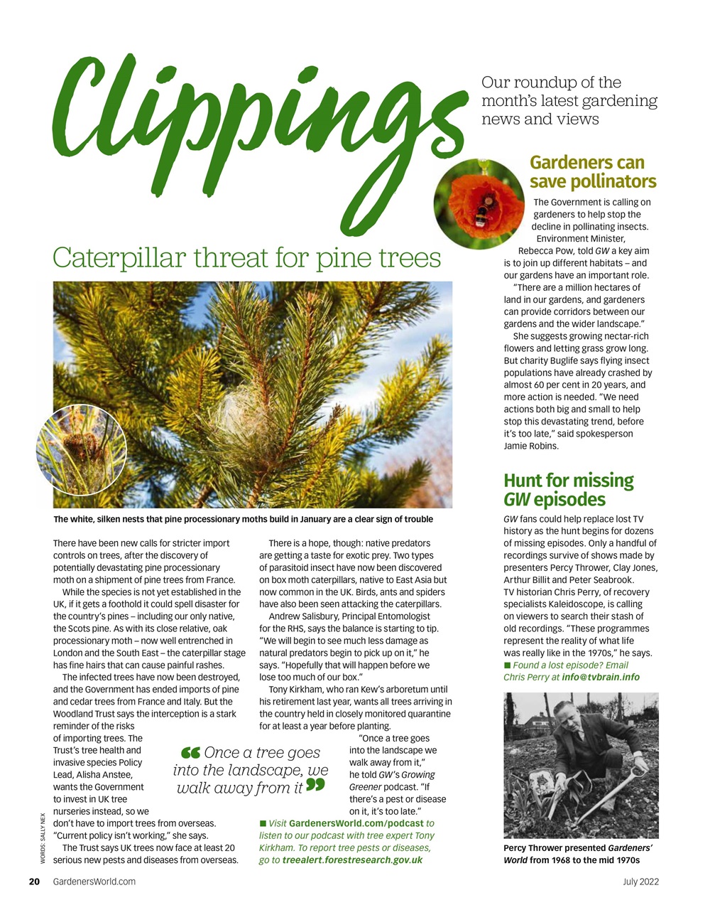 BBC Gardeners’ World Magazine Preview Pages