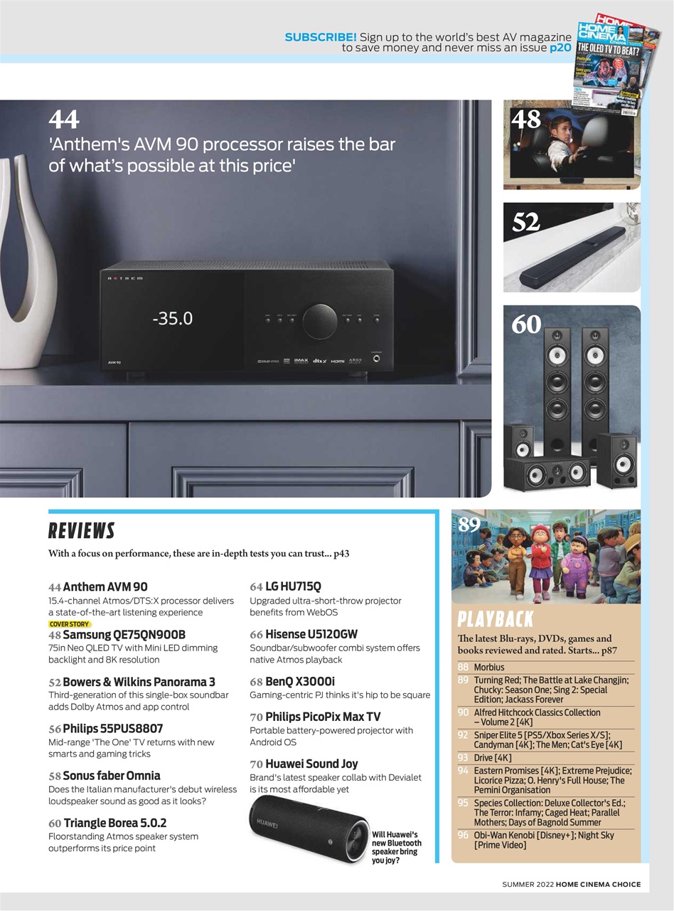 Home Cinema Choice Preview Pages